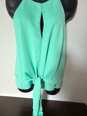 Tyche Aqua Sleeveless Top